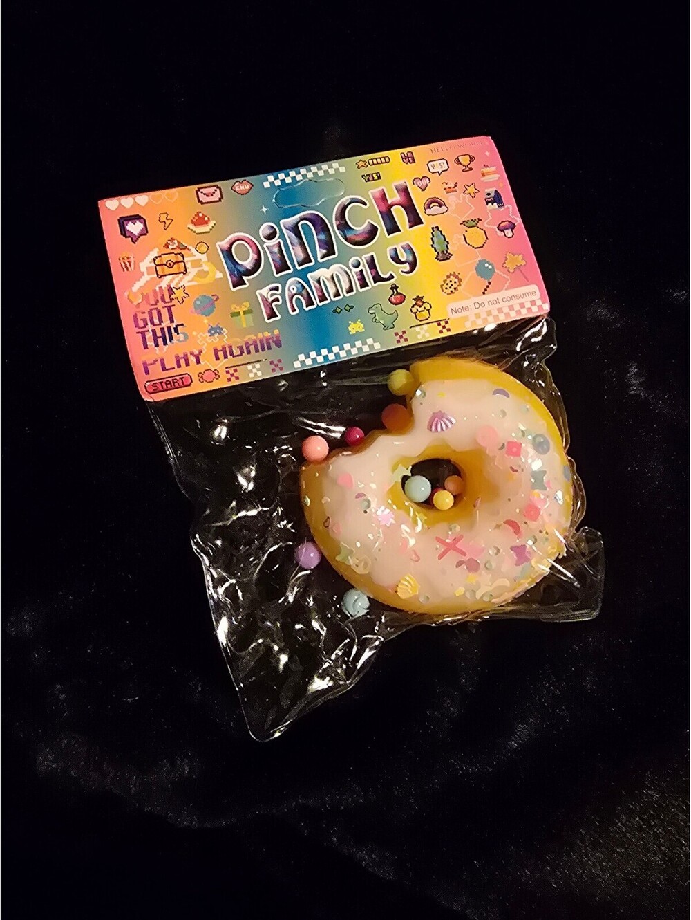 Yellow Donut Silicone Squish